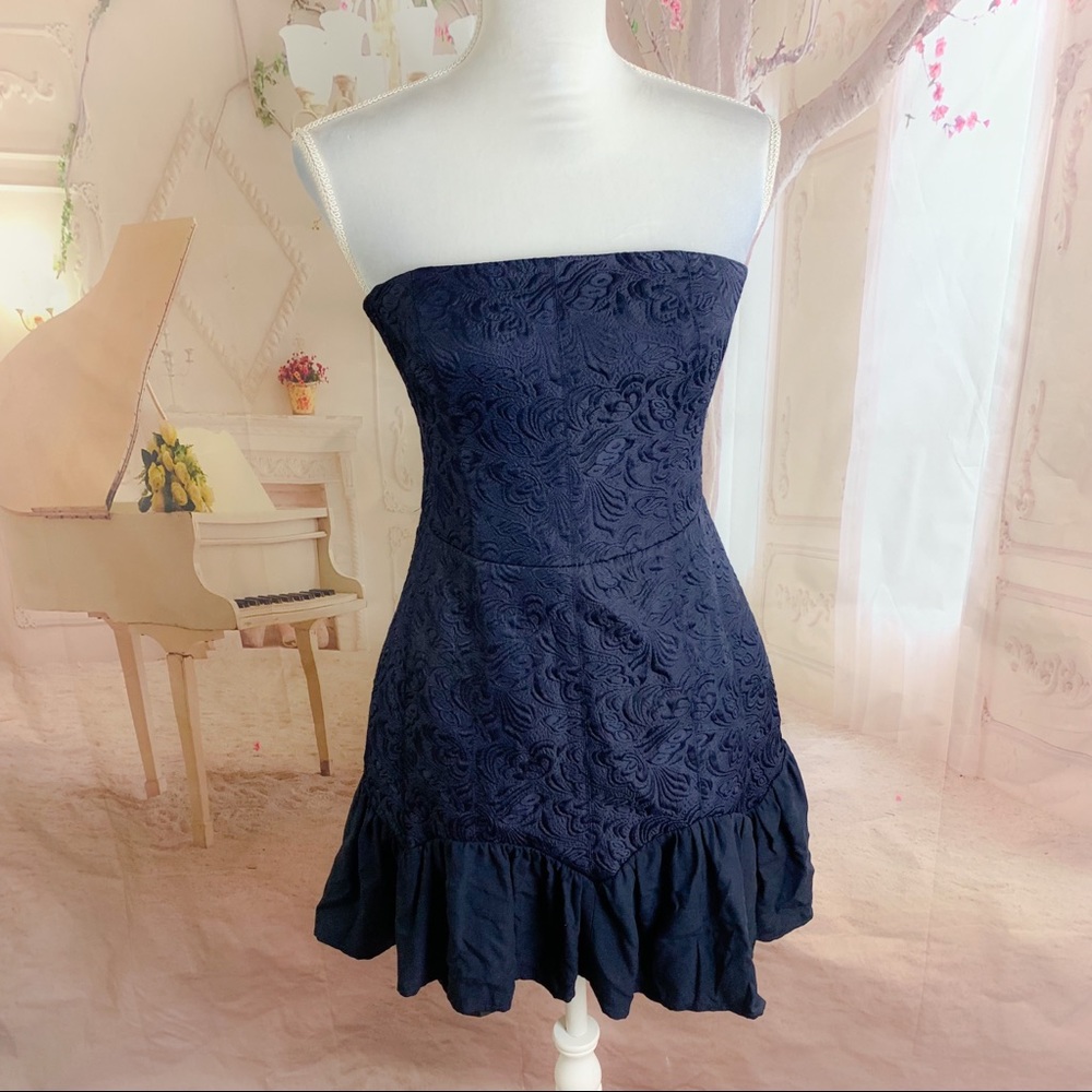 NEW Keepsake The Label Thing Called Love Dress in Navy - Picture 7 of 15